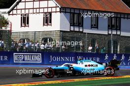 Robert Kubica (POL) Williams Racing FW42 spins. 30.08.2019. Formula 1 World Championship, Rd 13, Belgian Grand Prix, Spa Francorchamps, Belgium, Practice Day.