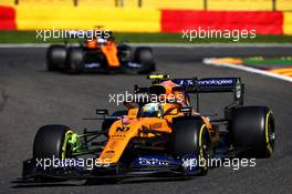 Lando Norris (GBR) McLaren MCL34. 30.08.2019. Formula 1 World Championship, Rd 13, Belgian Grand Prix, Spa Francorchamps, Belgium, Practice Day.