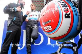 The helmet of George Russell (GBR) Williams Racing on the grid with a tribute to Anthoine Hubert. 01.09.2019. Formula 1 World Championship, Rd 13, Belgian Grand Prix, Spa Francorchamps, Belgium, Race Day.