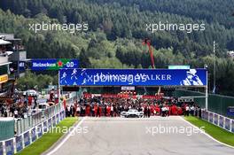 The grid before the start of the race. 01.09.2019. Formula 1 World Championship, Rd 13, Belgian Grand Prix, Spa Francorchamps, Belgium, Race Day.