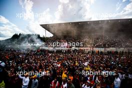 Fans at the podium. 01.09.2019. Formula 1 World Championship, Rd 13, Belgian Grand Prix, Spa Francorchamps, Belgium, Race Day.