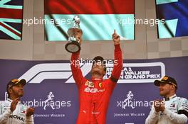 The podium (L to R): Lewis Hamilton (GBR) Mercedes AMG F1, second; Charles Leclerc (MON) Ferrari, race winner; Valtteri Bottas (FIN) Mercedes AMG F1, third. 01.09.2019. Formula 1 World Championship, Rd 13, Belgian Grand Prix, Spa Francorchamps, Belgium, Race Day.