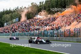 Kimi Raikkonen (FIN) Alfa Romeo Racing C38. 01.09.2019. Formula 1 World Championship, Rd 13, Belgian Grand Prix, Spa Francorchamps, Belgium, Race Day.