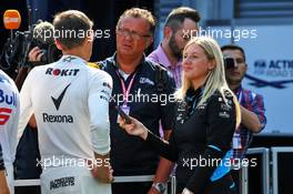 George Russell (GBR) Williams Racing with the media. 31.08.2019. Formula 1 World Championship, Rd 13, Belgian Grand Prix, Spa Francorchamps, Belgium, Qualifying Day.