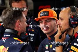 Max Verstappen (NLD) Red Bull Racing with Christian Horner (GBR) Red Bull Racing Team Principal and Gianpiero Lambiase (ITA) Red Bull Racing Engineer.