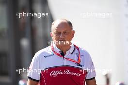 Frederic Vasseur (FRA) Alfa Romeo Racing Team Principal. 31.08.2019. Formula 1 World Championship, Rd 13, Belgian Grand Prix, Spa Francorchamps, Belgium, Qualifying Day.