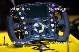 Renault F1 Team RS19 steering wheel. 31.08.2019. Formula 1 World Championship, Rd 13, Belgian Grand Prix, Spa Francorchamps, Belgium, Qualifying Day.