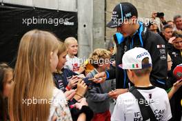 George Russell (GBR) Williams Racing on the drivers parade. 01.09.2019. Formula 1 World Championship, Rd 13, Belgian Grand Prix, Spa Francorchamps, Belgium, Race Day.