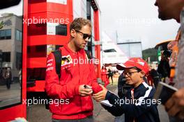 Sebastian Vettel (GER) Ferrari. 01.09.2019. Formula 1 World Championship, Rd 13, Belgian Grand Prix, Spa Francorchamps, Belgium, Race Day.