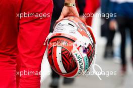 The helmet of Charles Leclerc (MON) Ferrari. 01.09.2019. Formula 1 World Championship, Rd 13, Belgian Grand Prix, Spa Francorchamps, Belgium, Race Day.