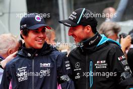 (L to R): Lance Stroll (CDN) Racing Point F1 Team with Robert Kubica (POL) Williams Racing on the drivers parade. 01.09.2019. Formula 1 World Championship, Rd 13, Belgian Grand Prix, Spa Francorchamps, Belgium, Race Day.