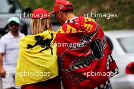 Circuit atmosphere - Ferrari fans. 01.09.2019. Formula 1 World Championship, Rd 13, Belgian Grand Prix, Spa Francorchamps, Belgium, Race Day.