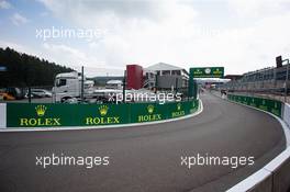 Pit lane exit. 29.08.2019. Formula 1 World Championship, Rd 13, Belgian Grand Prix, Spa Francorchamps, Belgium, Preparation Day.