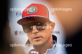 Kimi Raikkonen (FIN) Alfa Romeo Racing. 29.08.2019. Formula 1 World Championship, Rd 13, Belgian Grand Prix, Spa Francorchamps, Belgium, Preparation Day.