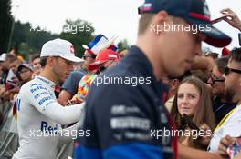 Pierre Gasly (FRA) Scuderia Toro Rosso sign autographs for the fans. 29.08.2019. Formula 1 World Championship, Rd 13, Belgian Grand Prix, Spa Francorchamps, Belgium, Preparation Day.