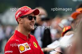 Sebastian Vettel (GER) Ferrari signs autographs for the fans. 29.08.2019. Formula 1 World Championship, Rd 13, Belgian Grand Prix, Spa Francorchamps, Belgium, Preparation Day.