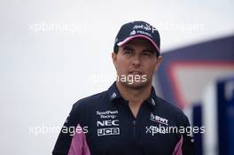 Sergio Perez (MEX) Racing Point F1 Team. 29.08.2019. Formula 1 World Championship, Rd 13, Belgian Grand Prix, Spa Francorchamps, Belgium, Preparation Day.