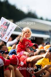 A young Sebastian Vettel (GER) Ferrari fan. 29.08.2019. Formula 1 World Championship, Rd 13, Belgian Grand Prix, Spa Francorchamps, Belgium, Preparation Day.