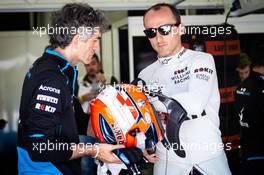 Robert Kubica (POL) Williams Racing and Edoardo Bendinelli (ITA) Personal Trainer. 29.03.2019. Formula 1 World Championship, Rd 2, Bahrain Grand Prix, Sakhir, Bahrain, Practice Day