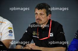 Guenther Steiner (ITA) Haas F1 Team Prinicipal in the FIA Press Conference. 29.03.2019. Formula 1 World Championship, Rd 2, Bahrain Grand Prix, Sakhir, Bahrain, Practice Day