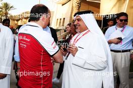 Crown Prince Shaikh Salman bin Isa Hamad Al Khalifa (BRN). 29.03.2019. Formula 1 World Championship, Rd 2, Bahrain Grand Prix, Sakhir, Bahrain, Practice Day