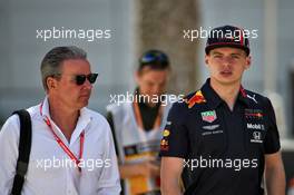 (L to R): Raymond Vermeulen (NLD) Driver Manager with Max Verstappen (NLD) Red Bull Racing. 29.03.2019. Formula 1 World Championship, Rd 2, Bahrain Grand Prix, Sakhir, Bahrain, Practice Day