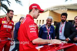 Sebastian Vettel (GER) Ferrari. 29.03.2019. Formula 1 World Championship, Rd 2, Bahrain Grand Prix, Sakhir, Bahrain, Practice Day