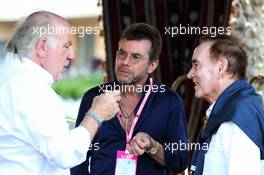David Richards (GBR) CEO Prodrive (Left) with Paul Stewart (GBR) (Centre). 29.03.2019. Formula 1 World Championship, Rd 2, Bahrain Grand Prix, Sakhir, Bahrain, Practice Day
