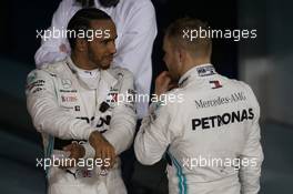 Lewis Hamilton (GBR) Mercedes AMG F1 and Valtteri Bottas (FIN) Mercedes AMG F1. 31.03.2019. Formula 1 World Championship, Rd 2, Bahrain Grand Prix, Sakhir, Bahrain, Race Day.