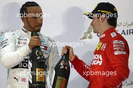 Lewis Hamilton (GBR), Mercedes AMG F1  and Charles Leclerc (FRA), Scuderia Ferrari  31.03.2019. Formula 1 World Championship, Rd 2, Bahrain Grand Prix, Sakhir, Bahrain, Race Day.