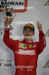 3rd place Charles Leclerc (MON) Ferrari. 31.03.2019. Formula 1 World Championship, Rd 2, Bahrain Grand Prix, Sakhir, Bahrain, Race Day.