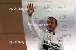 1st place for Lewis Hamilton (GBR) Mercedes AMG F1 W10. 31.03.2019. Formula 1 World Championship, Rd 2, Bahrain Grand Prix, Sakhir, Bahrain, Race Day.