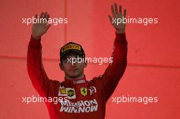 3rd place Charles Leclerc (MON) Ferrari. 31.03.2019. Formula 1 World Championship, Rd 2, Bahrain Grand Prix, Sakhir, Bahrain, Race Day.