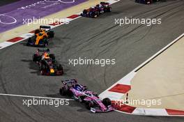 Sergio Perez (MEX) Racing Point F1 Team RP19. 31.03.2019. Formula 1 World Championship, Rd 2, Bahrain Grand Prix, Sakhir, Bahrain, Race Day.