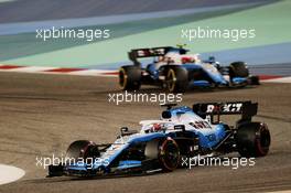 George Russell (GBR) Williams Racing FW42 leads Robert Kubica (POL) Williams Racing FW42. 31.03.2019. Formula 1 World Championship, Rd 2, Bahrain Grand Prix, Sakhir, Bahrain, Race Day.