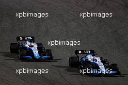 George Russell (GBR) Williams Racing FW42 leads team mate Robert Kubica (POL) Williams Racing FW42. 31.03.2019. Formula 1 World Championship, Rd 2, Bahrain Grand Prix, Sakhir, Bahrain, Race Day.