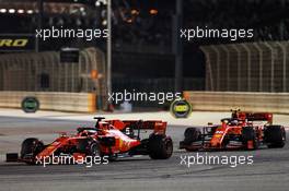 Sebastian Vettel (GER) Ferrari SF90 leads team mate Charles Leclerc (MON) Ferrari SF90. 31.03.2019. Formula 1 World Championship, Rd 2, Bahrain Grand Prix, Sakhir, Bahrain, Race Day.