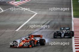 Sebastian Vettel (GER) Ferrari SF90 locks up under braking. 31.03.2019. Formula 1 World Championship, Rd 2, Bahrain Grand Prix, Sakhir, Bahrain, Race Day.
