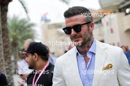 David Beckham (GBR) Former Football Player. 31.03.2019. Formula 1 World Championship, Rd 2, Bahrain Grand Prix, Sakhir, Bahrain, Race Day.