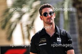 Romain Grosjean (FRA) Haas F1 Team. 28.03.2019. Formula 1 World Championship, Rd 2, Bahrain Grand Prix, Sakhir, Bahrain, Preparation Day.