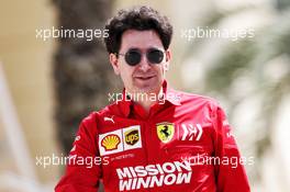 Mattia Binotto (ITA) Ferrari Team Principal. 28.03.2019. Formula 1 World Championship, Rd 2, Bahrain Grand Prix, Sakhir, Bahrain, Preparation Day.