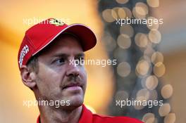 Sebastian Vettel (GER) Ferrari. 28.03.2019. Formula 1 World Championship, Rd 2, Bahrain Grand Prix, Sakhir, Bahrain, Preparation Day.