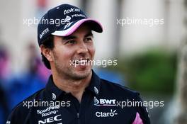 Sergio Perez (MEX) Racing Point F1 Team. 28.03.2019. Formula 1 World Championship, Rd 2, Bahrain Grand Prix, Sakhir, Bahrain, Preparation Day.