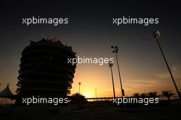 The sun sets over the circuit. 28.03.2019. Formula 1 World Championship, Rd 2, Bahrain Grand Prix, Sakhir, Bahrain, Preparation Day.