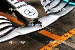 Mercedes AMG F1 W10 front wing detail. 02.04.2019. Formula One Testing, Sakhir, Bahrain, Tueday.
