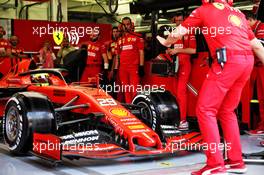 Mick Schumacher (GER) Ferrari SF90 Test Driver leaves the pits. 02.04.2019. Formula One Testing, Sakhir, Bahrain, Tueday.