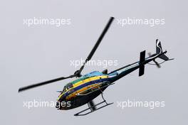 TV helicopter with painted tribute to Ayrton Senna. 15.11.2019. Formula 1 World Championship, Rd 20, Brazilian Grand Prix, Sao Paulo, Brazil, Practice Day.