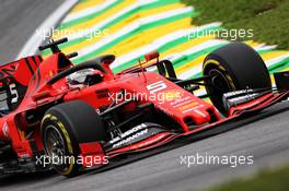Sebastian Vettel (GER) Ferrari SF90. 15.11.2019. Formula 1 World Championship, Rd 20, Brazilian Grand Prix, Sao Paulo, Brazil, Practice Day.
