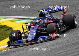 Pierre Gasly (FRA) Scuderia Toro Rosso STR14. 15.11.2019. Formula 1 World Championship, Rd 20, Brazilian Grand Prix, Sao Paulo, Brazil, Practice Day.