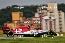 Antonio Giovinazzi (ITA) Alfa Romeo Racing C38. 15.11.2019. Formula 1 World Championship, Rd 20, Brazilian Grand Prix, Sao Paulo, Brazil, Practice Day.